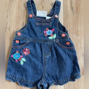 Vintage denim shortalls